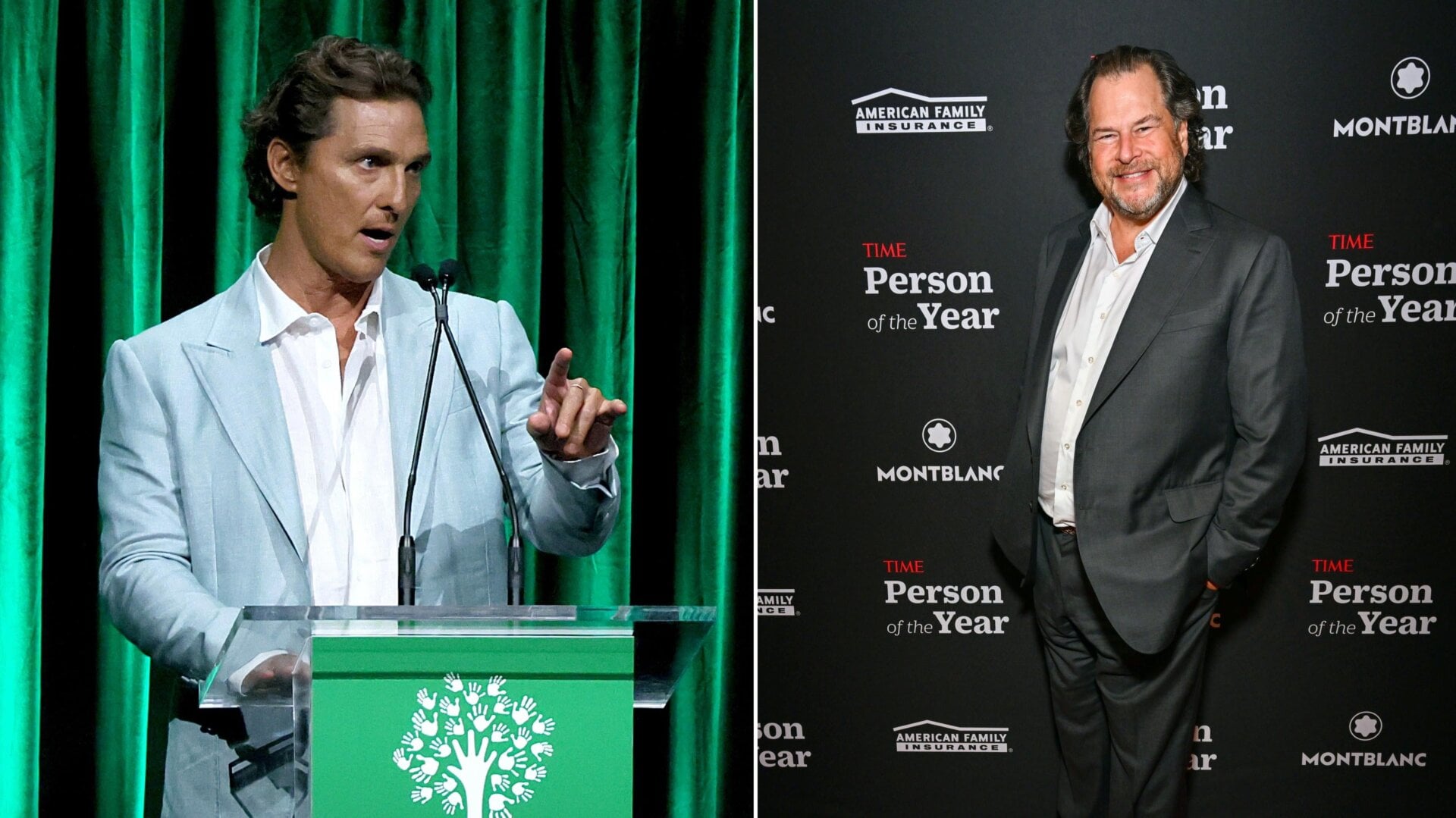 Actor Matthew McConaughey and Salesforce CEO Marc Benioff are reportedly friends. The actor has stayed on as Salesforce promoter despite major layoffs from this past month.