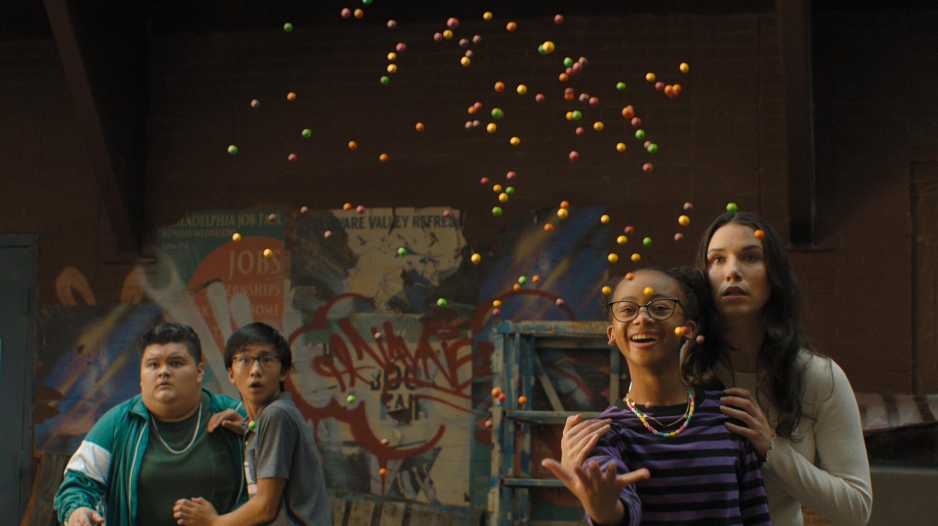 Shazam 2 has a lot of Skittles in it.