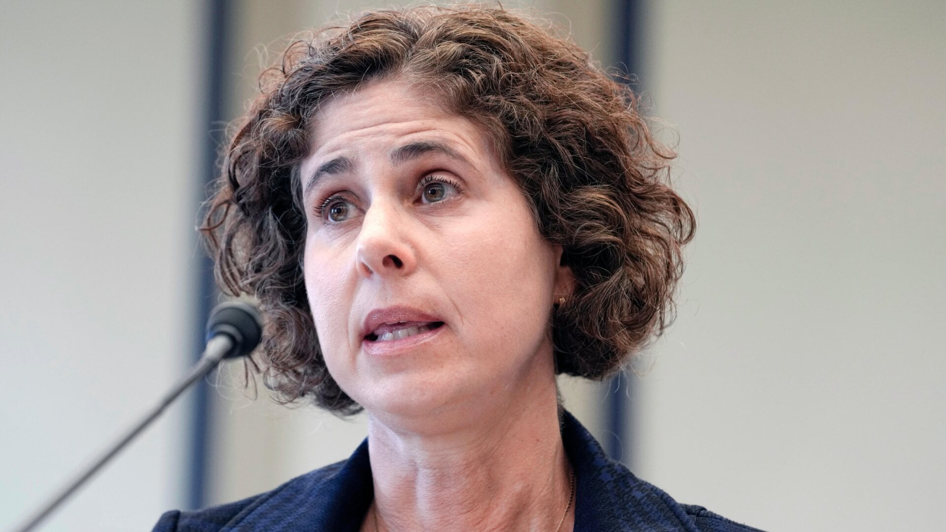 Sharon Bradford Franklin, U.S. Privacy and Civil Liberties Oversight Board Chair, testifies during the House Judiciary Crime and Federal Government Surveillance Subcommittee hearing on FISA