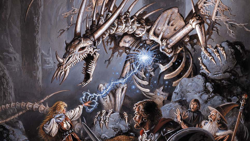 The original cover of Spellfire by Clyde Caldwell.