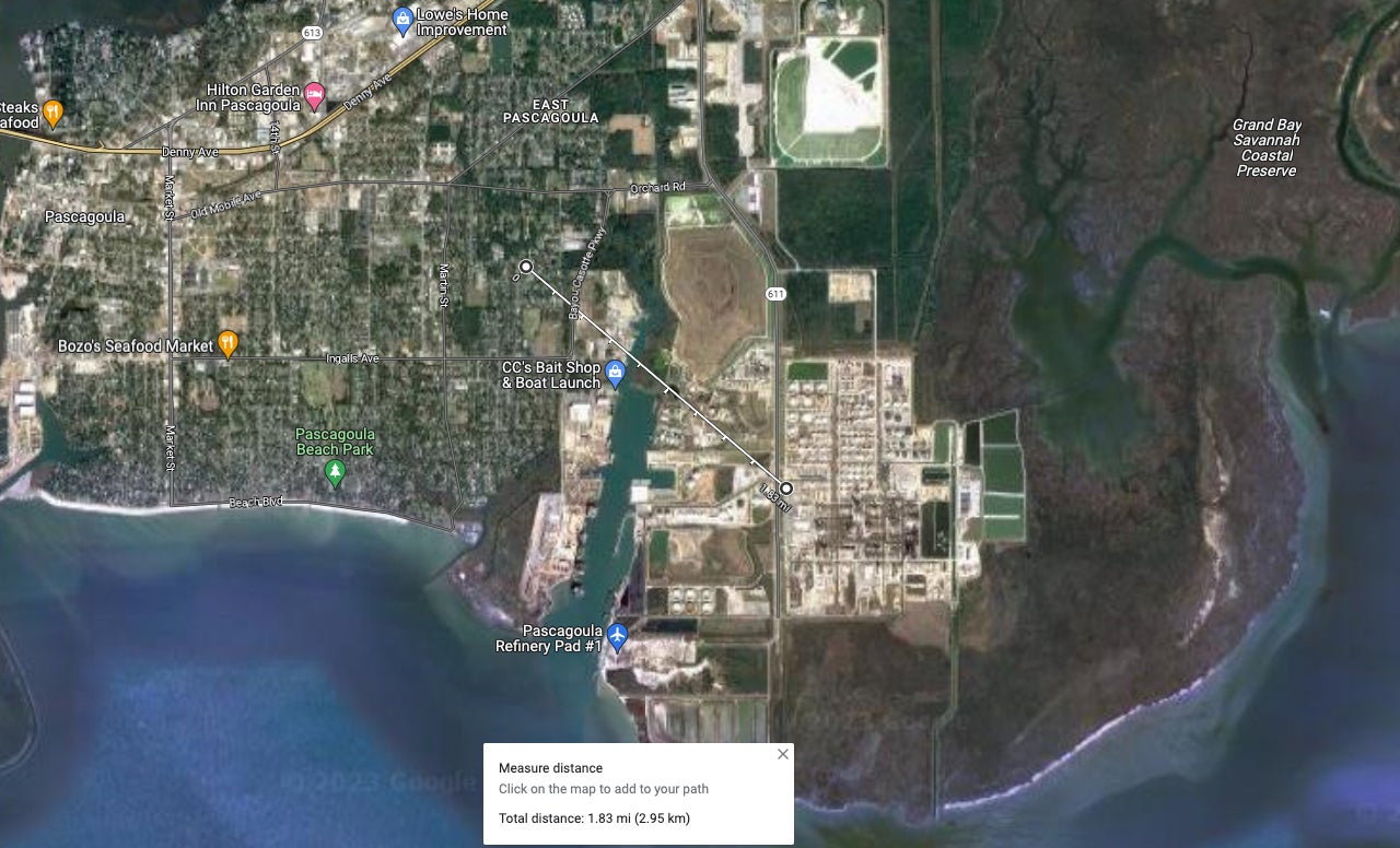 Cherokee Concerned Citizens represents residents of a neighborhood less than 2 miles away from Chevron’s Pascagoula refinery. 