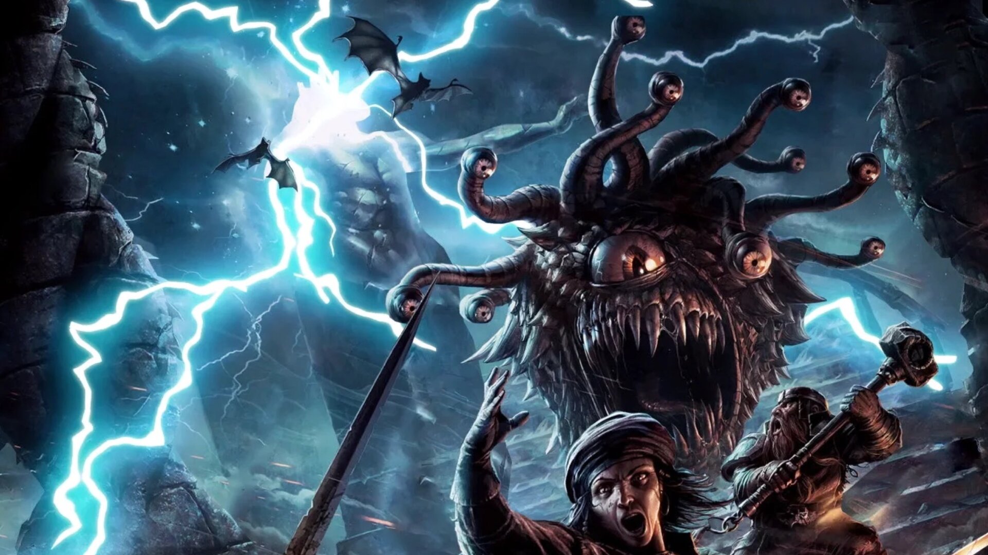 Inset of 2014 Monster Manual cover by Raymond Swanland.
