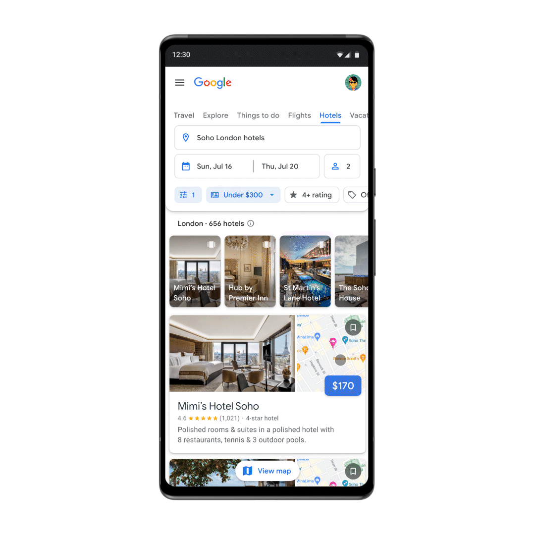 Google’s hotel results are getting a little closer to Instagram’s story interface with a new tap-through photo feature. 