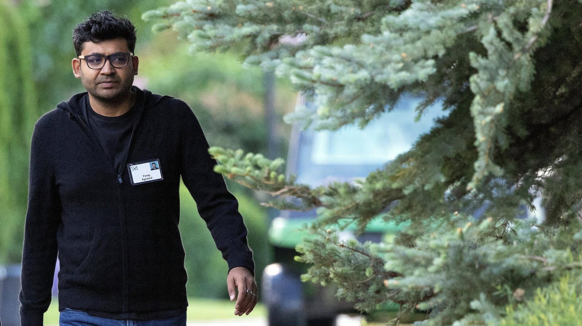 Parag Agrawal, the former CEO of Twitter, at the Allen & Company Sun Valley Conference in Idaho.