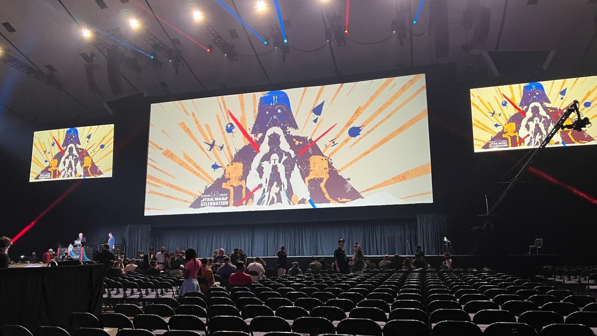 The main stage at Star Wars Celebration 2022.