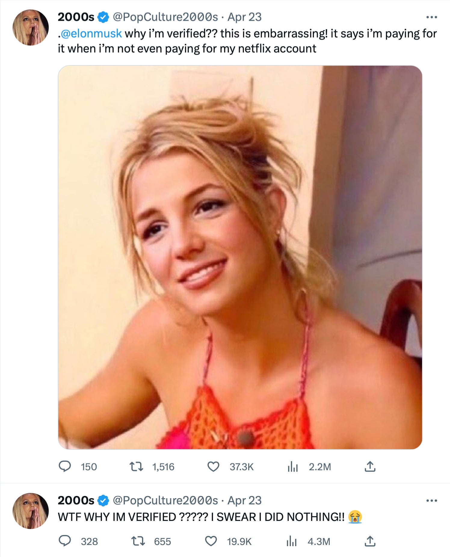 Screenshot: Jody Serrano / Gizmodo / @PopCulture2000s