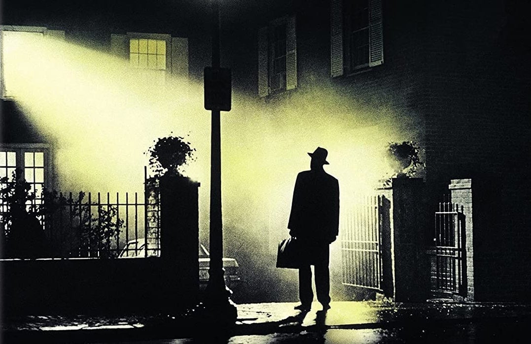 The classic Exorcist image.