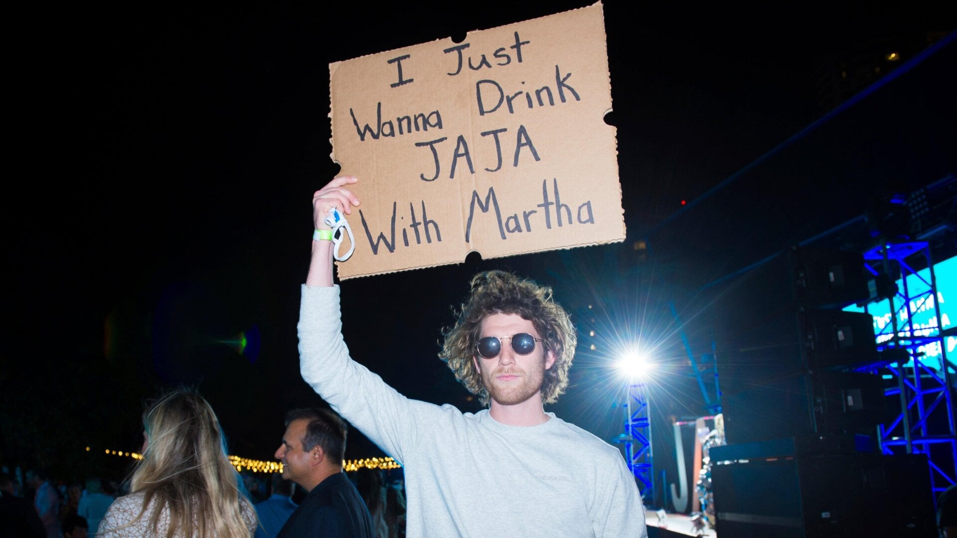 Seth Phillips, AKA Dude With Sign, in 2021.