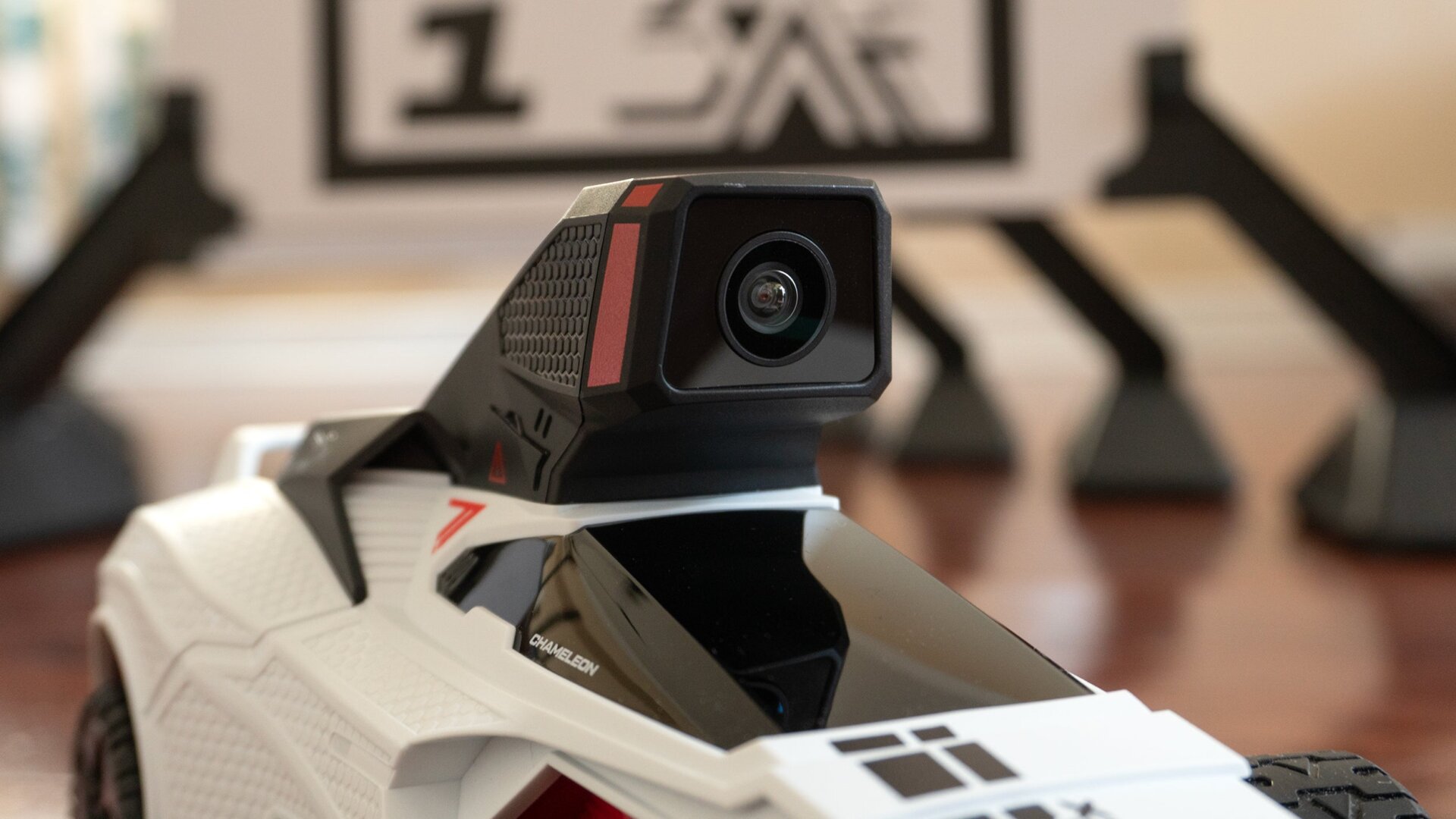 The Chameleon car’s live-streaming camera sits high enough above it so that the vehicle isn’t actually seen on camera.