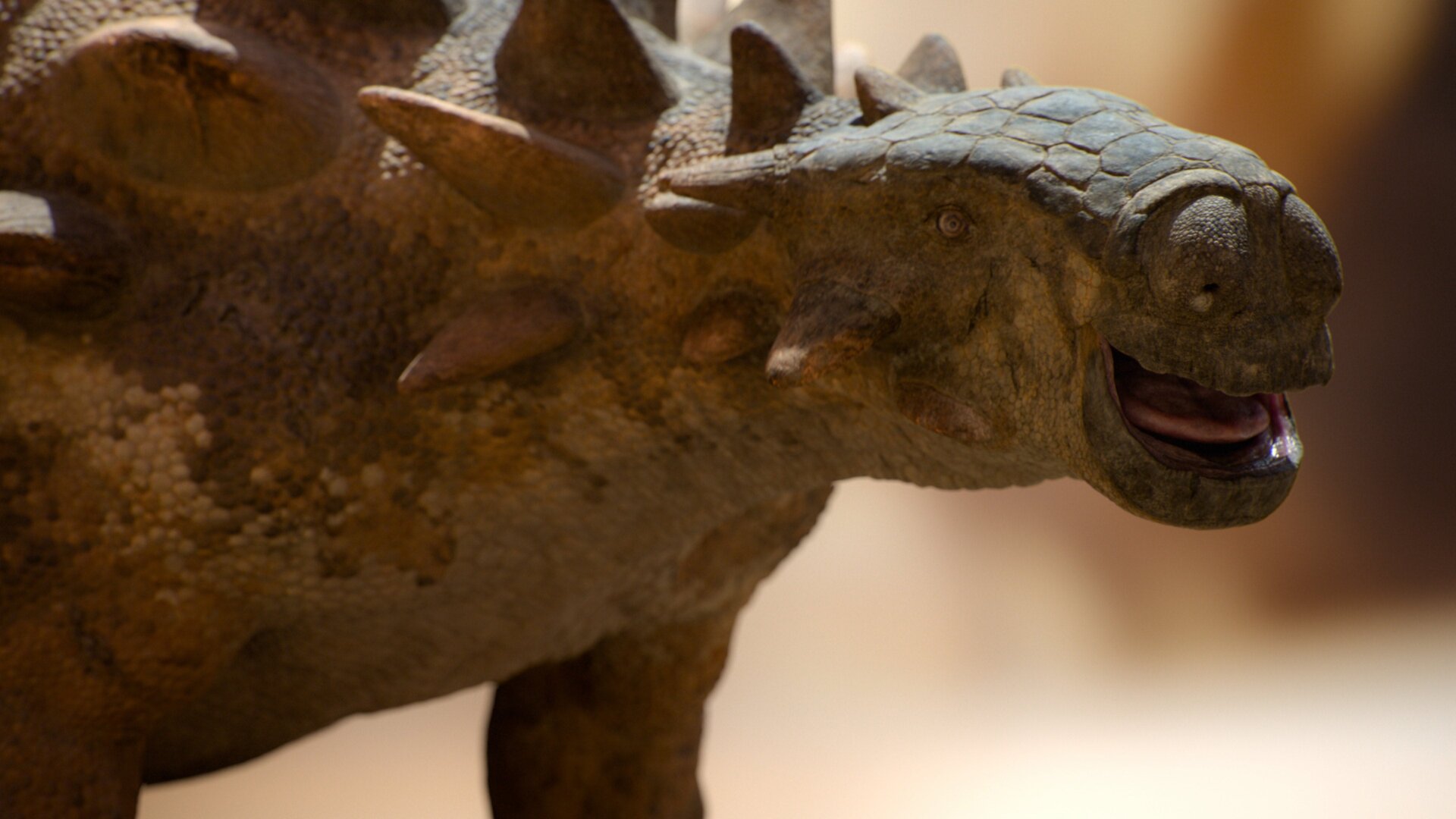 The ankylosaur Tarchia features in the new season’s second episode.