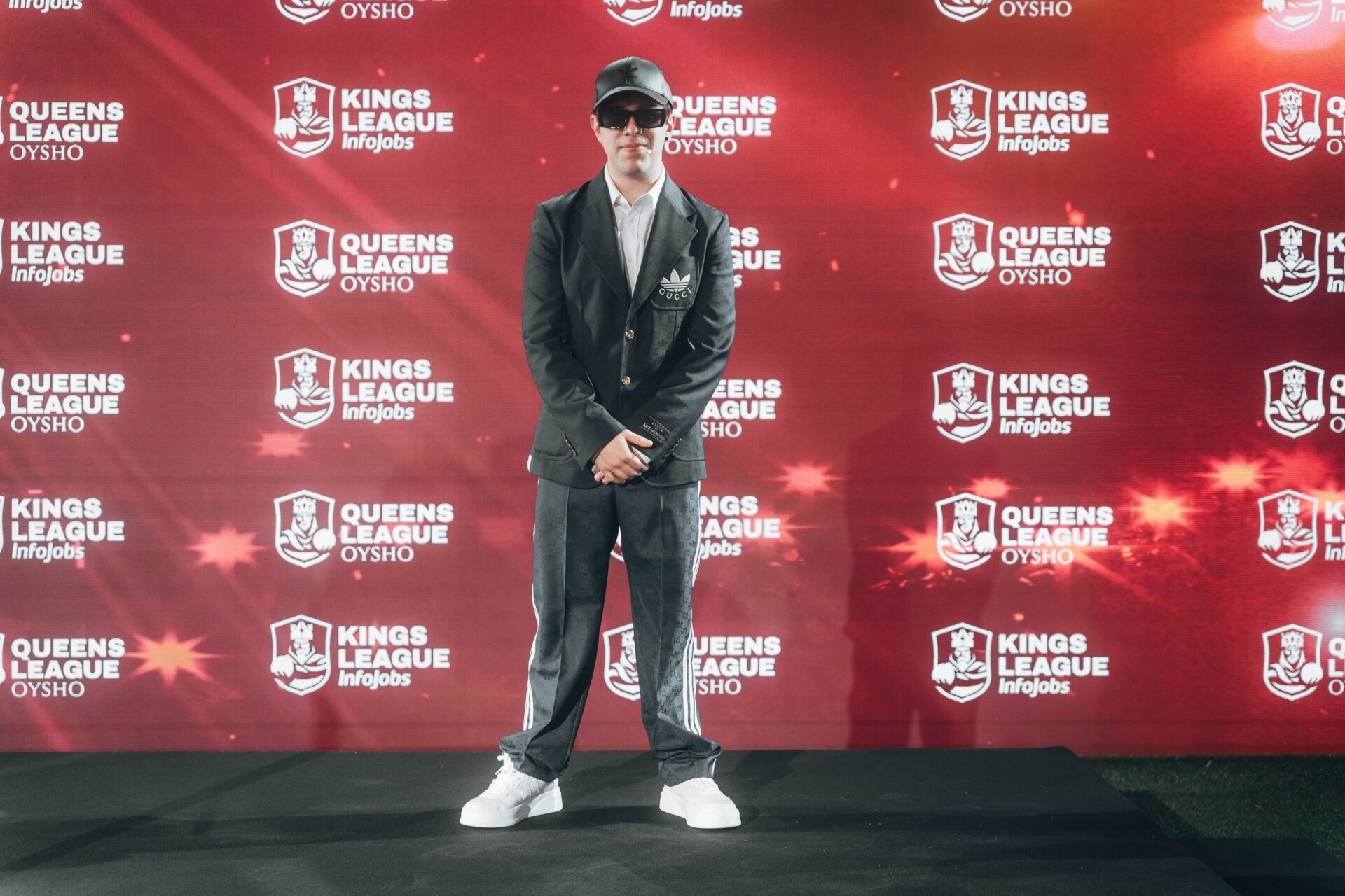 Guarnizo at the Kings League’s event that presented each team’s new uniform for the second split.