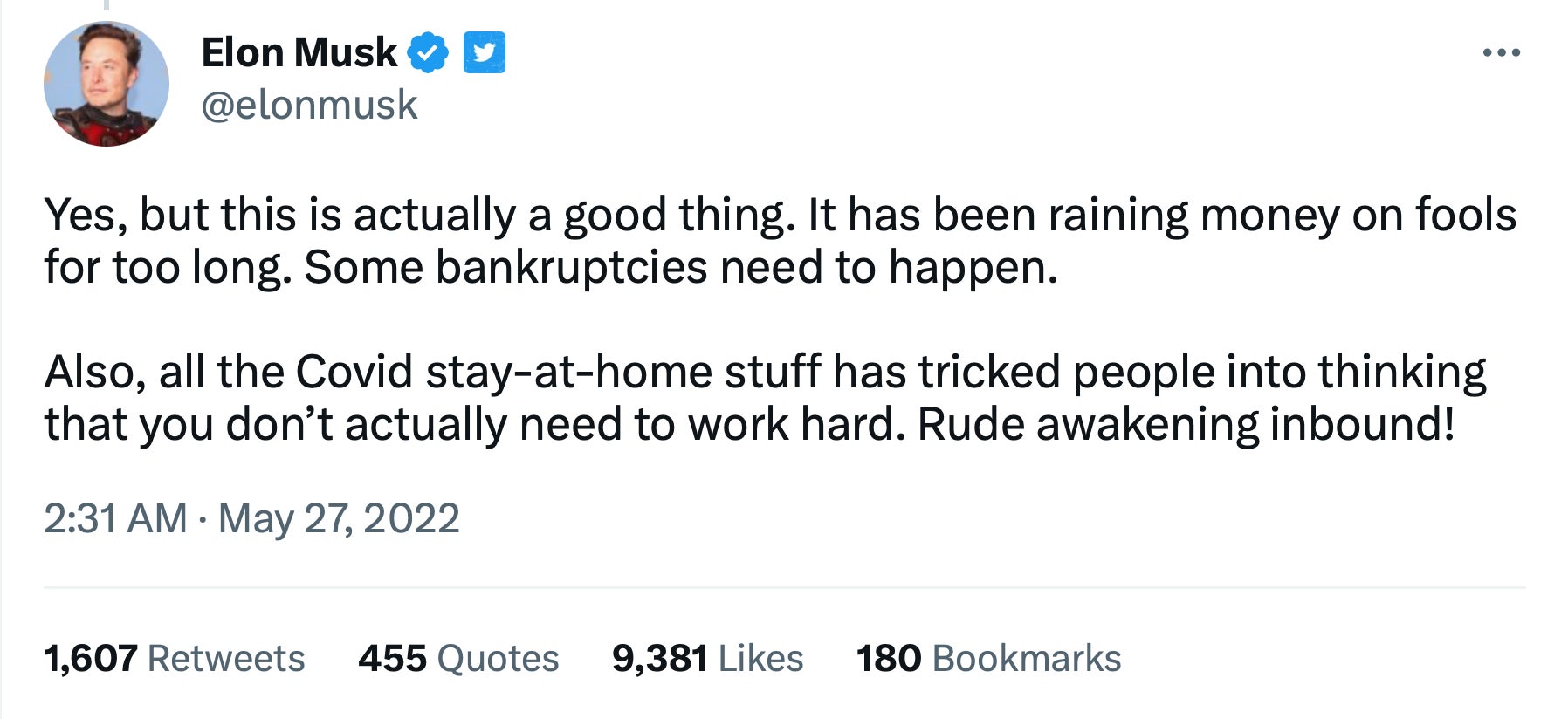 Screenshot: Jody Serrano / Gizmodo / @ElonMusk