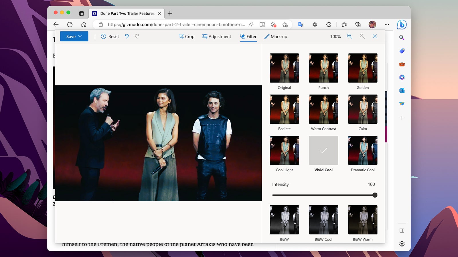 Edge now has its own image editor.