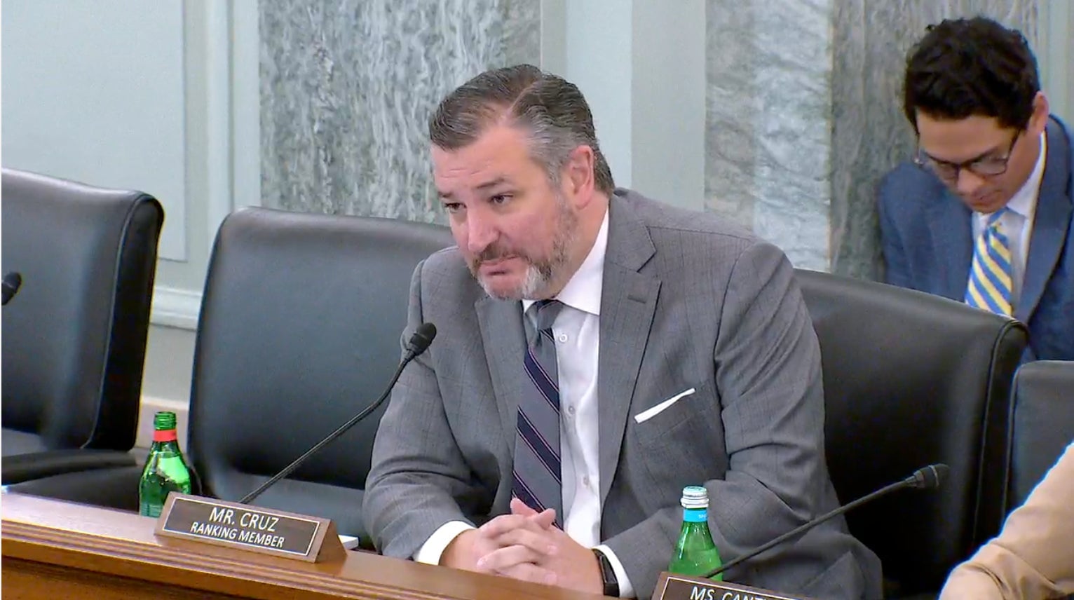 Senator Ted Cruz during the May 16 hearing.