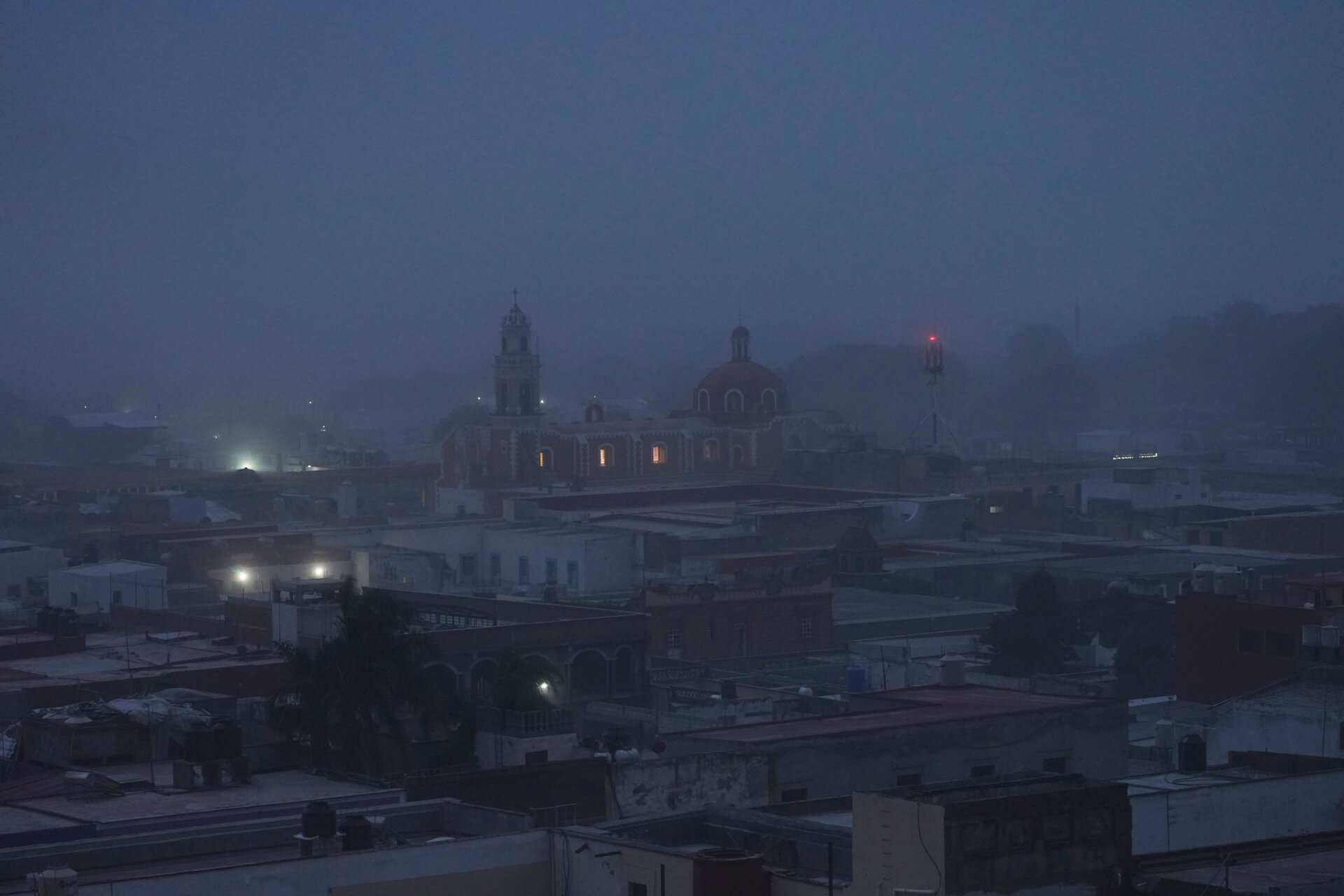 Volcanic ash from the Popocatépetl volcano covers Atlixco, Mexico, on May 22, 2023. 
