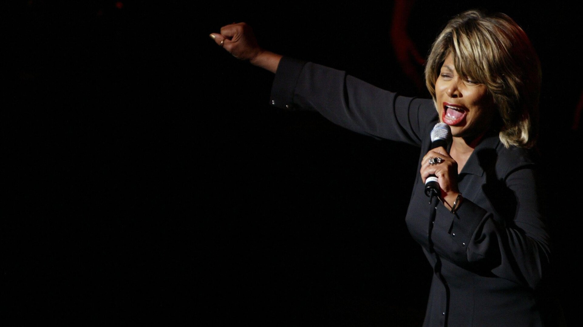 Singer Tina Turner performs after the Walt Disney Pictures premiere of Brother Bear October 20, 2003 in New York City.