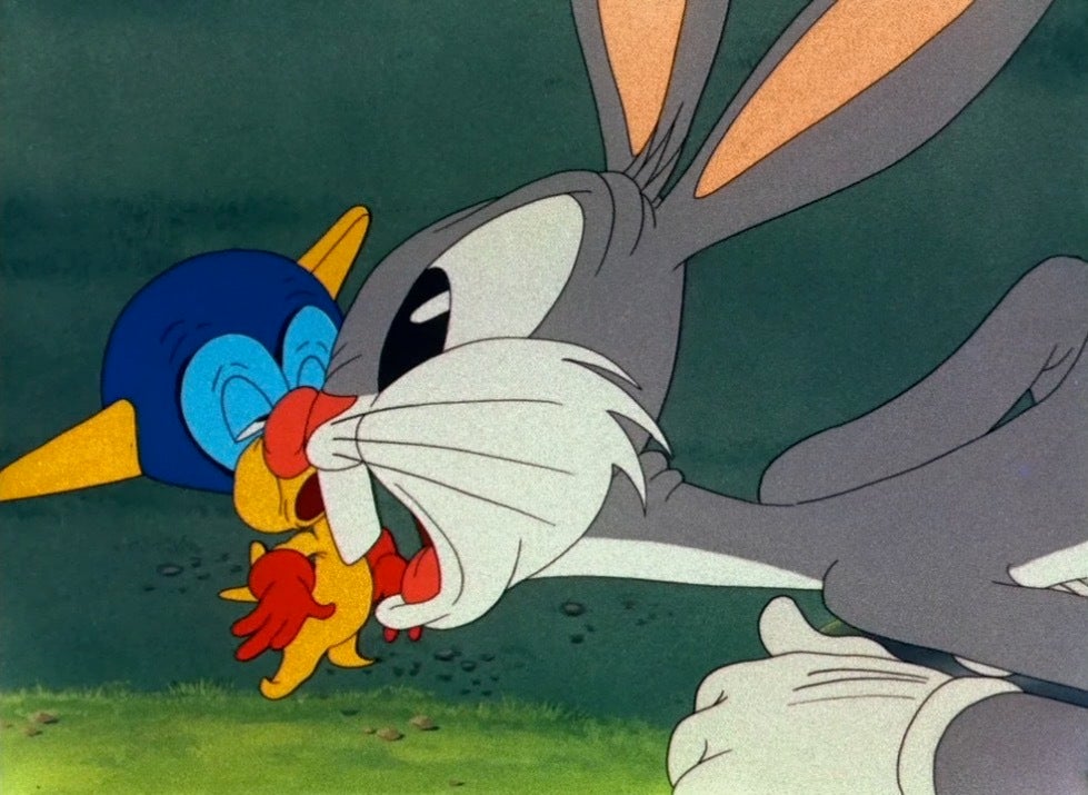 Bugs meets a trouble-making gremlin in Looney Tunes’ 1934 short Falling Hare.