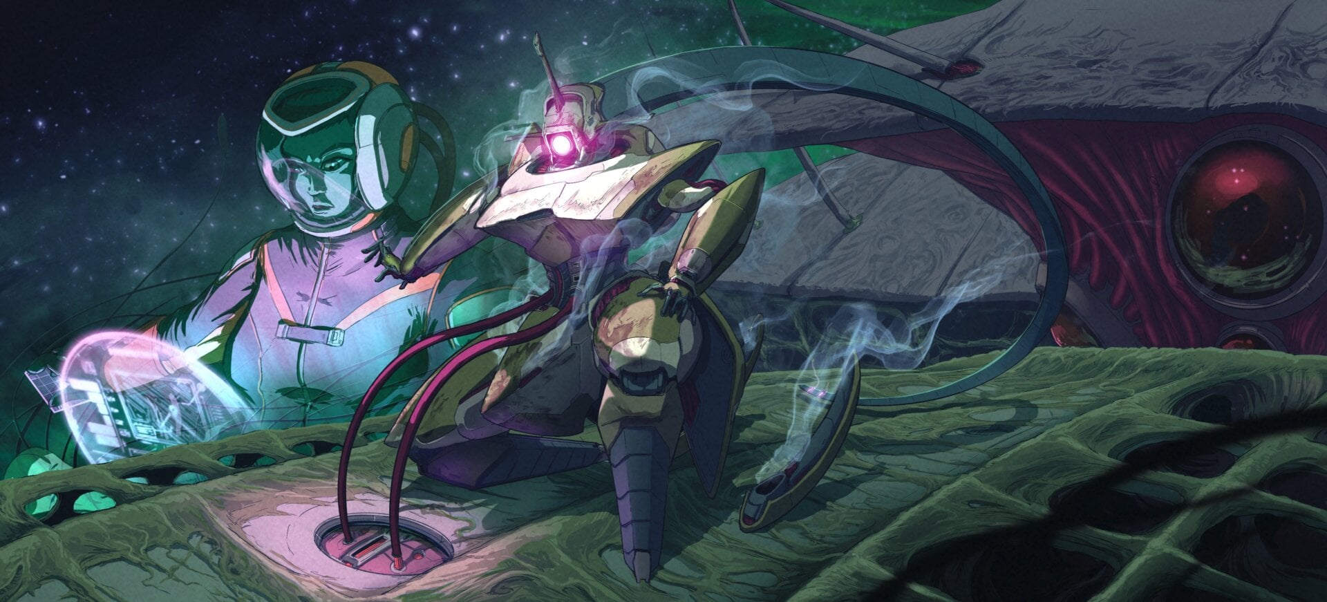 Image: Girl by Moonlight | Illustration by Simon Sweetman