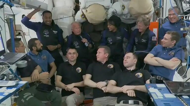 How the Private ISS Mission Crew is Settling Into Zero Gravity Life