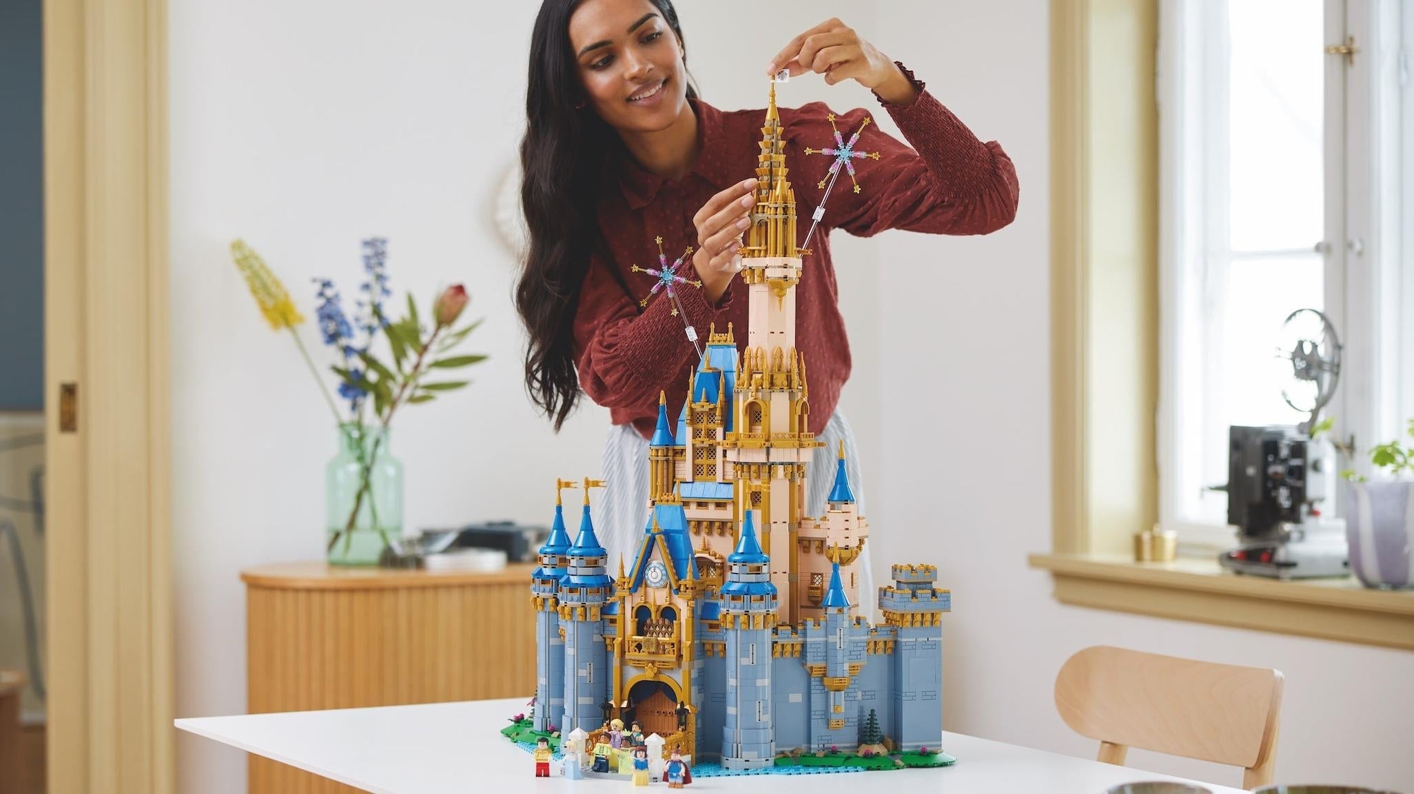 Lego’s new Disney castle is almost 800 pieces larger than the last one.