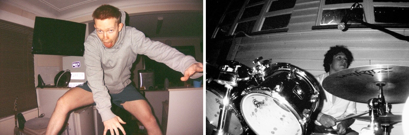 A comparison of the ONE35 camera’s two simulated film stocks, the color ‘#flashbackclassic’ on the left, and the monochromatic ‘#flashbackclassic’ on the right.