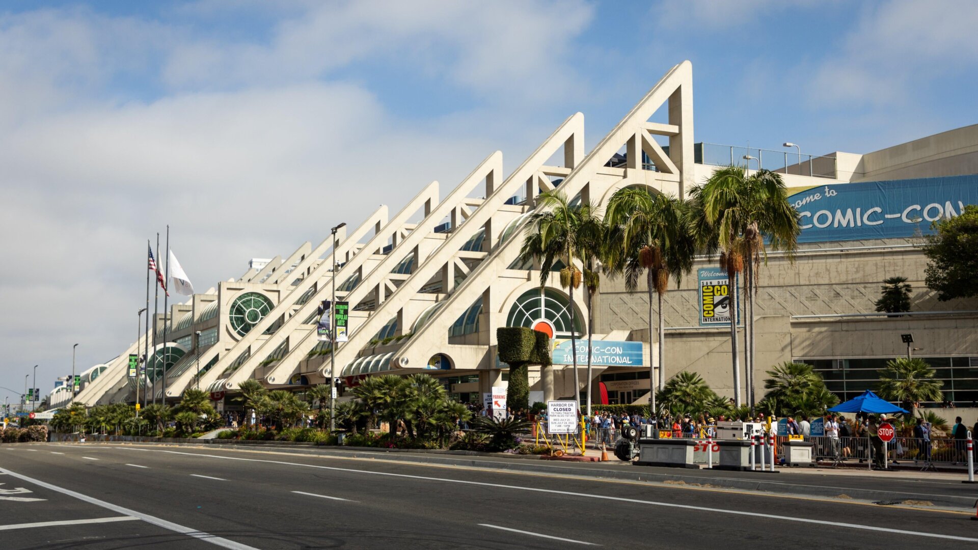 A view of the atmosphere at Comic-Con International on July 23, 2022 in San Diego, California.