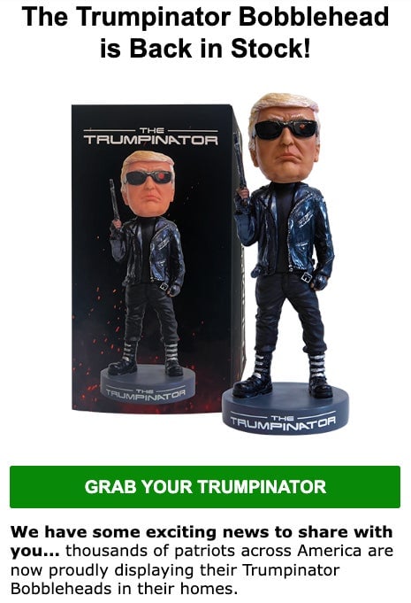 Parler’s emails feature ads for a variety of exciting products and services.