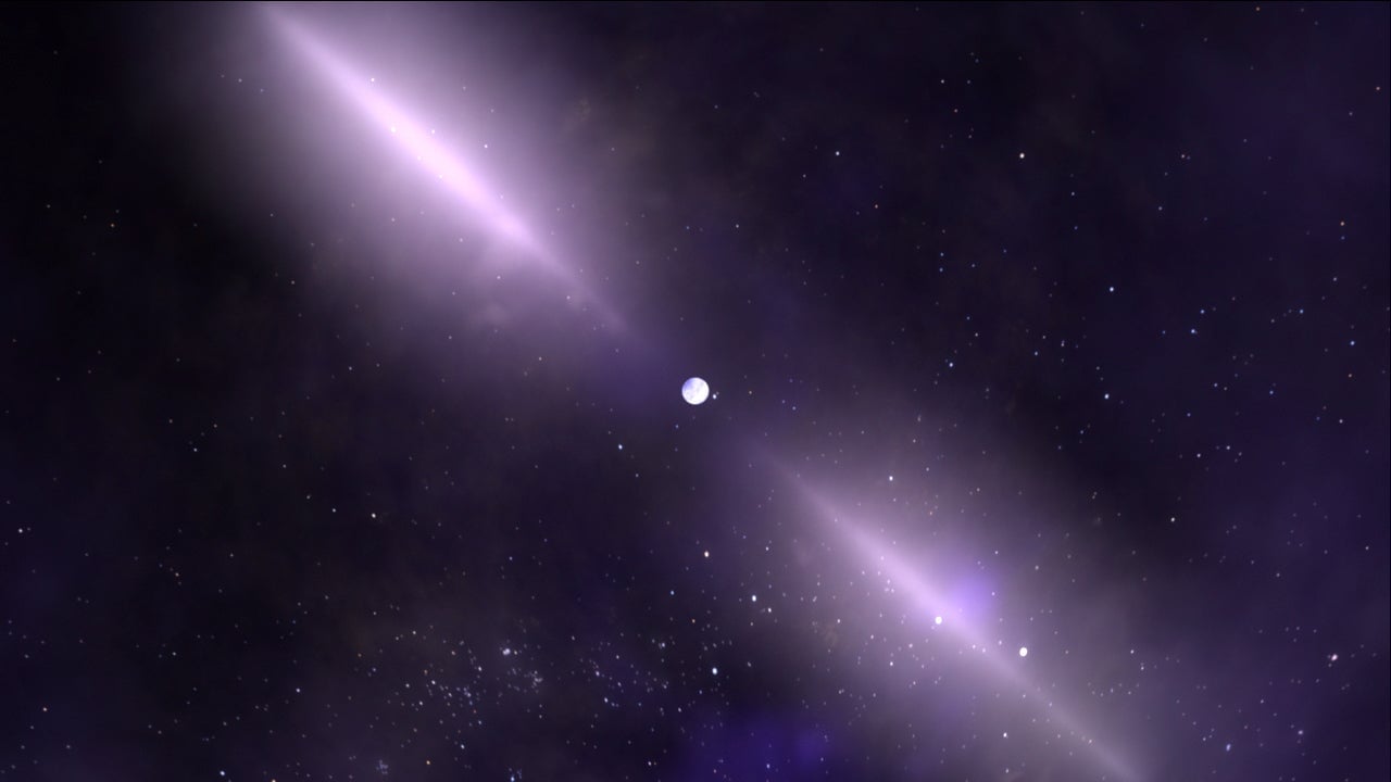 Artist’s impression of a pulsar.