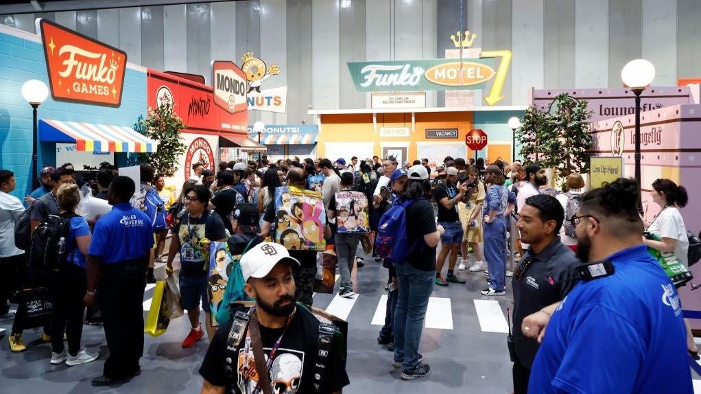 Part of the Funko booth at Comic-Con