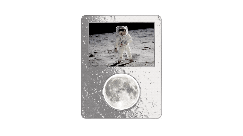 Melania Trump’s latest token, shown above, clearly displays an image belonging to NASA. 