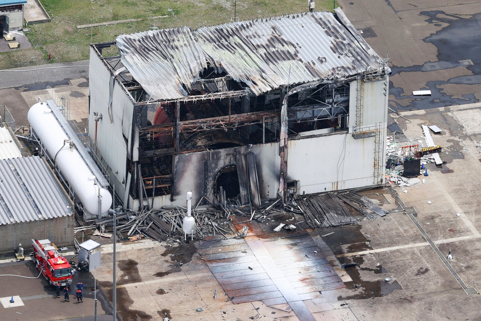 JAXA’s testing site in Noshiro, Akita Prefecture, took a beating.