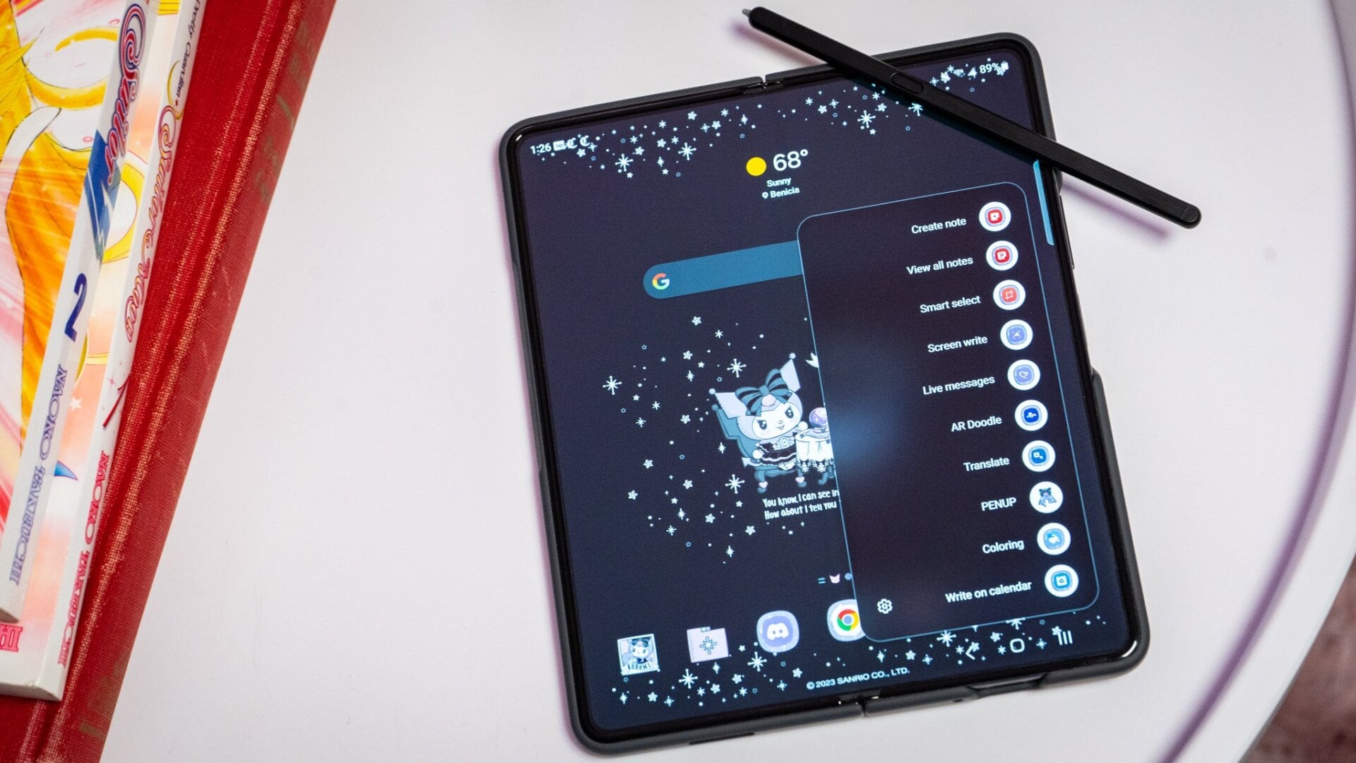 The Galaxy Z fold 5 is available with an optional $100 Slim S Pen case.