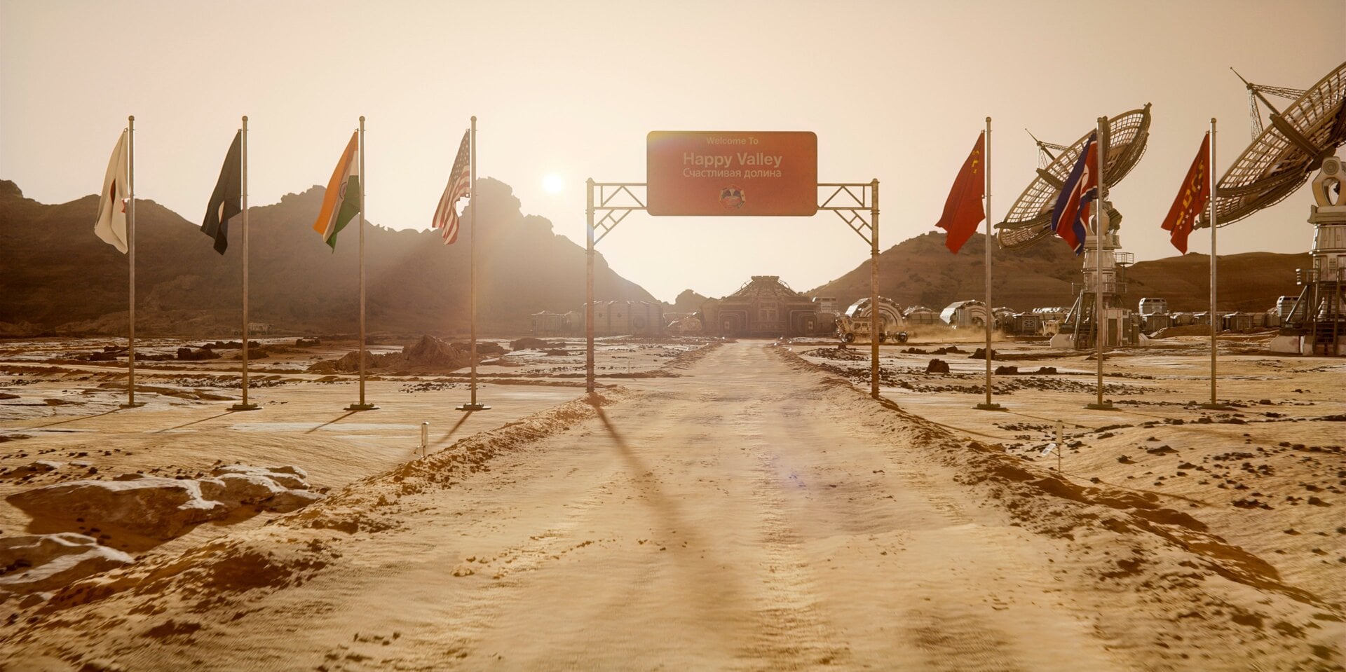 The world is all together at Happy Valley on Mars.