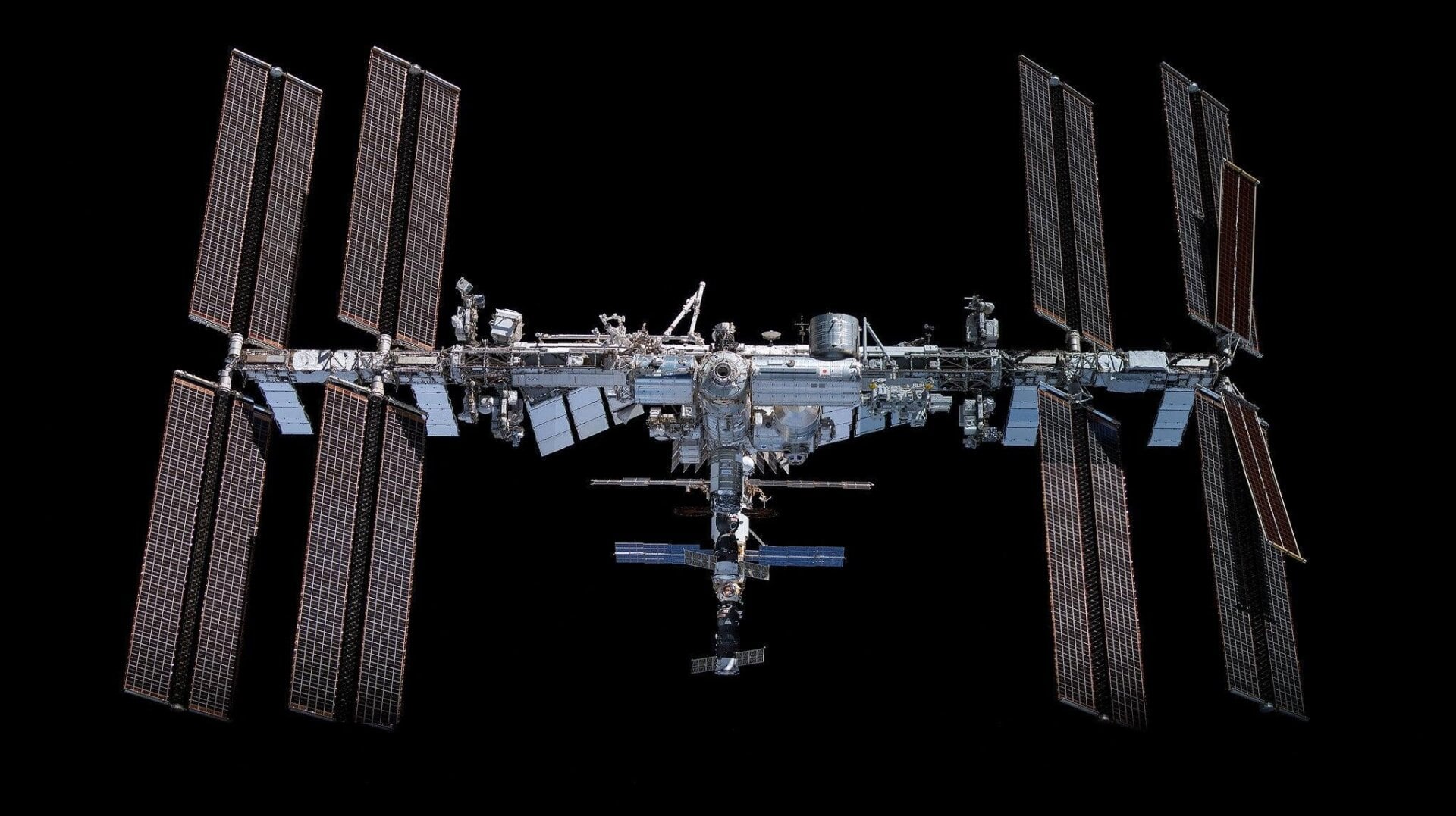 The International Space Station as seen from the SpaceX Crew Dragon Endeavour.