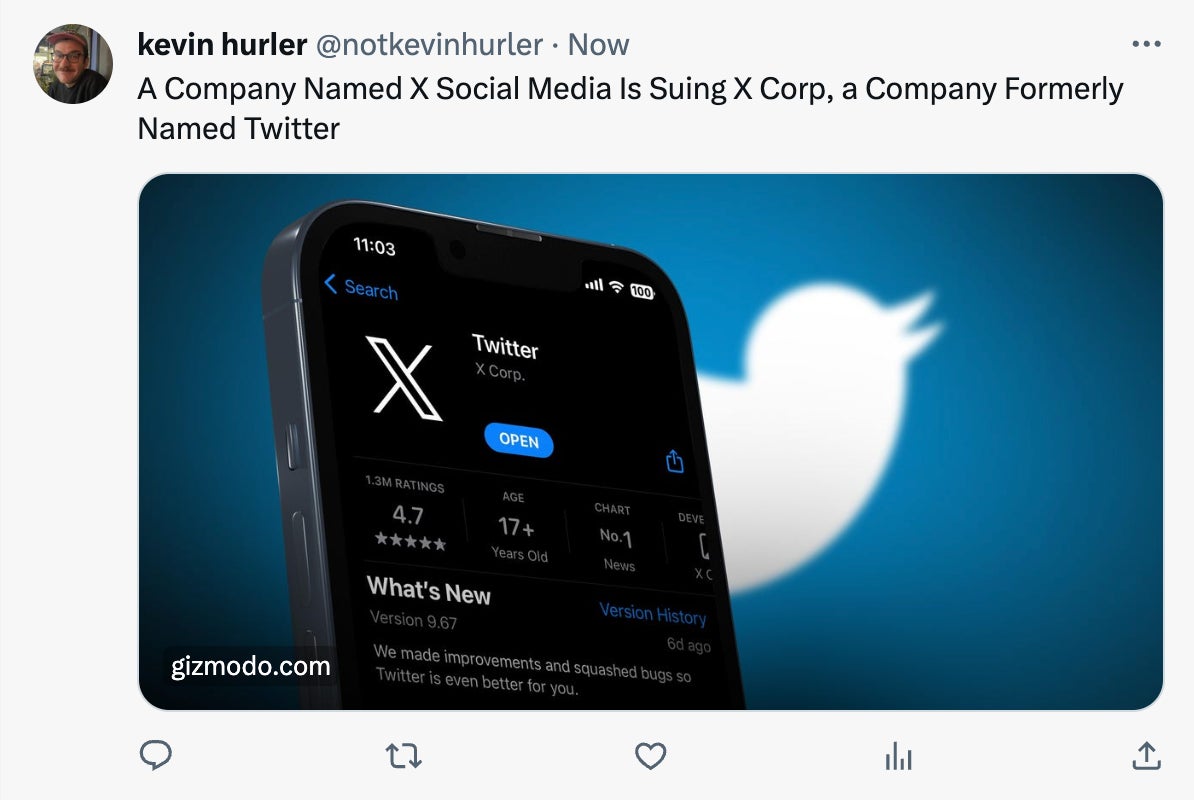 An example of what headline-less tweets now look like on desktop, with the outlet’s URL displayed on the image. The headline of this article was manually added to the body of the tweet. 