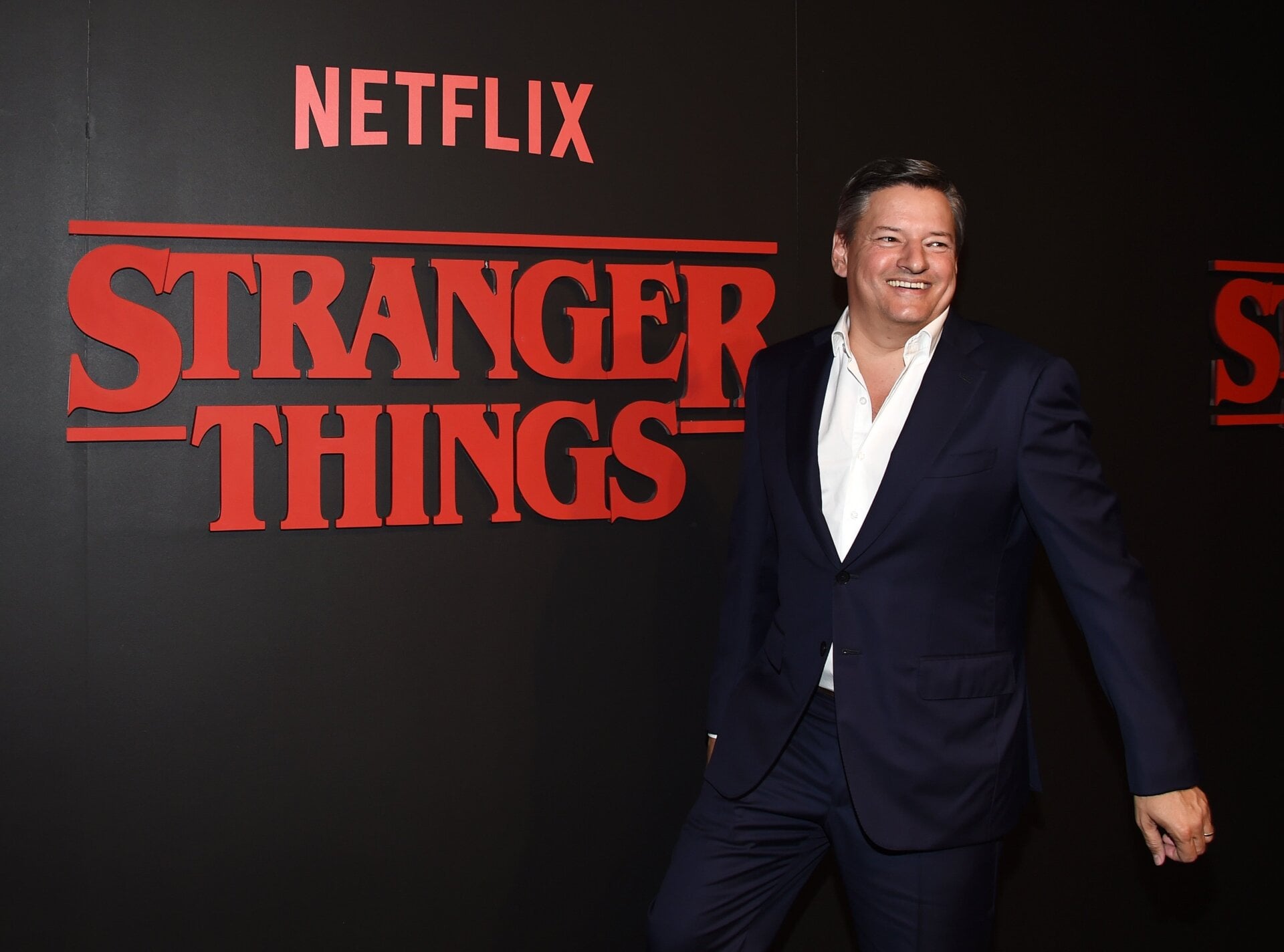 Sarandos at a Stranger Things event.