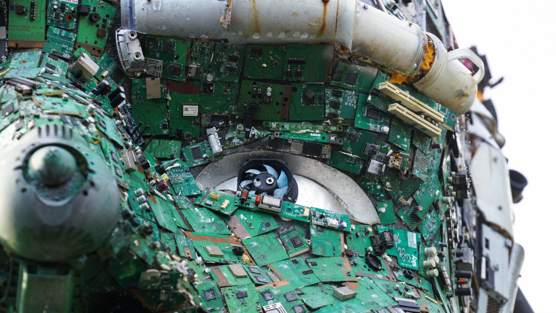 Even if it doesn’t have a motherboard, anything containing electronics is considered e-waste.
