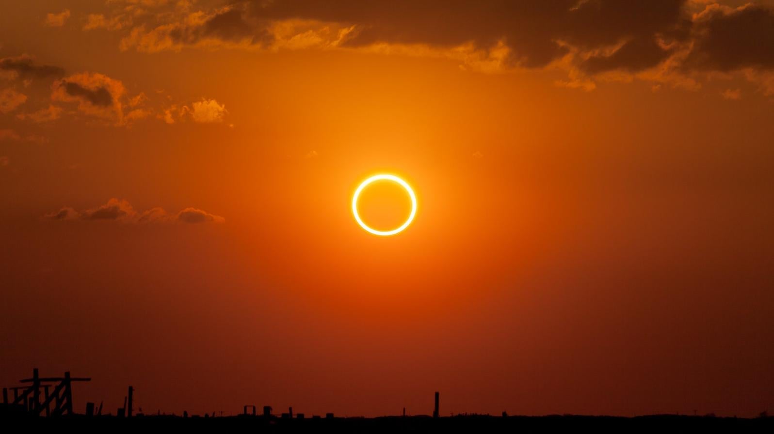 The annular solar eclipse of May 20, 2012.