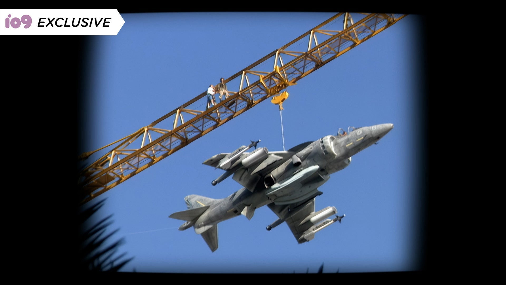 Filming James Cameron’s True Lies.