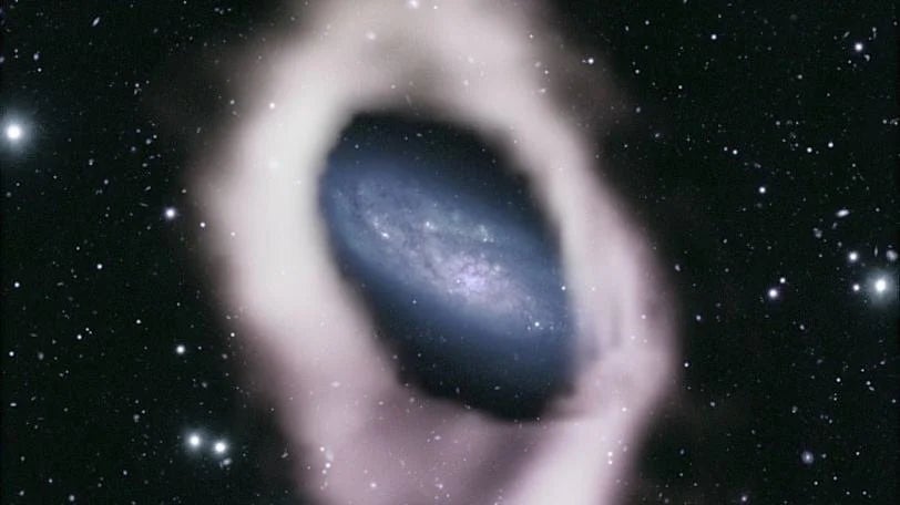 Image: Image Credit: Jayanne English (U. Manitoba), Nathan Deg (Queen’s U.) & WALLABY Survey, CSIRO/ASKAP, NAOJ/Subaru Telescope Science Credit: N. Deg and K. Spekkens (Queen’s U.) and WALLABY survey (CSIRO/ASKAP)