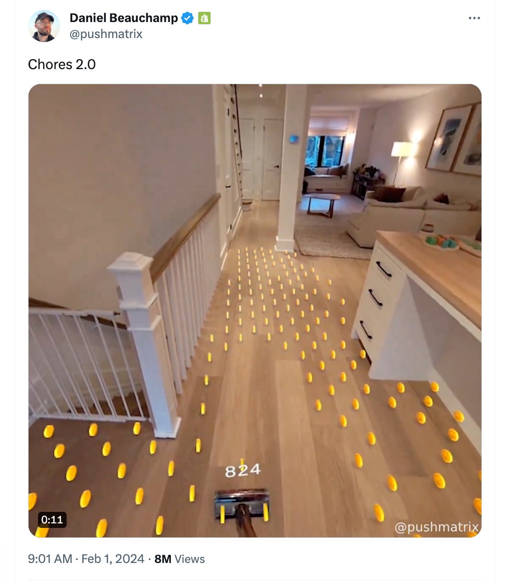 Screenshot: @pushmatrix / X