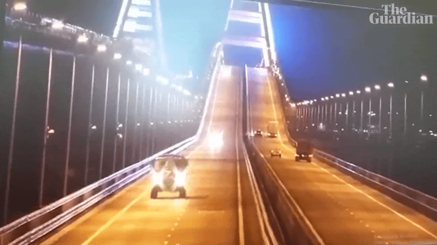 Video being inaccurately shared as depicting the Key Bridge in Baltimore, Maryland.