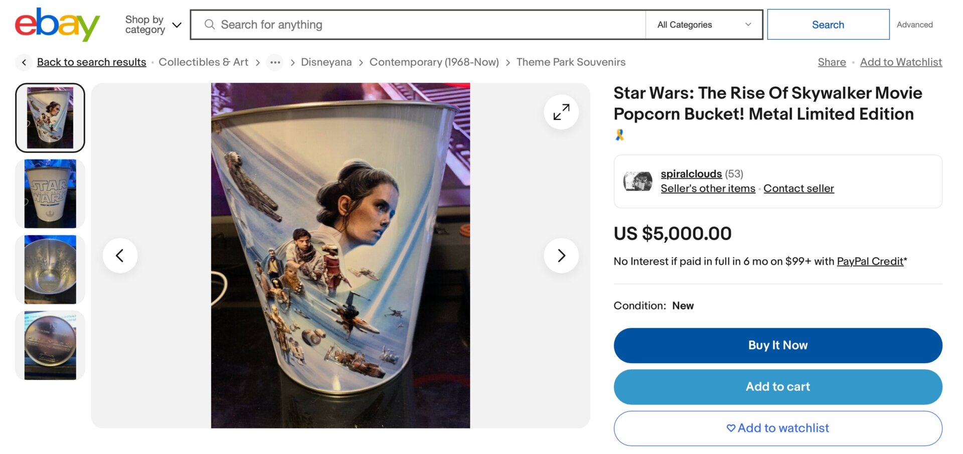 Screenshot: eBay / spiralclouds