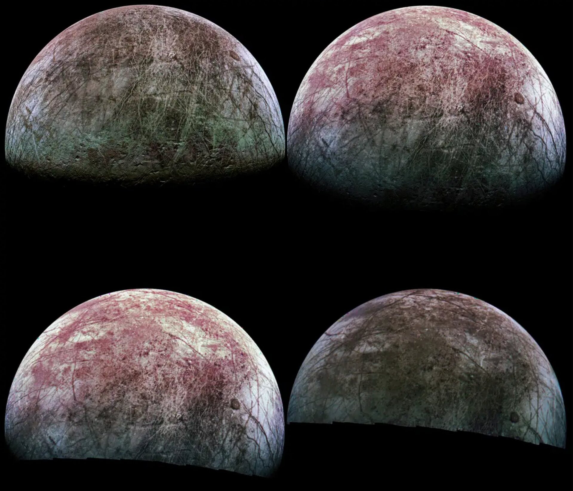Europa as imaged by Juno in September 2022.