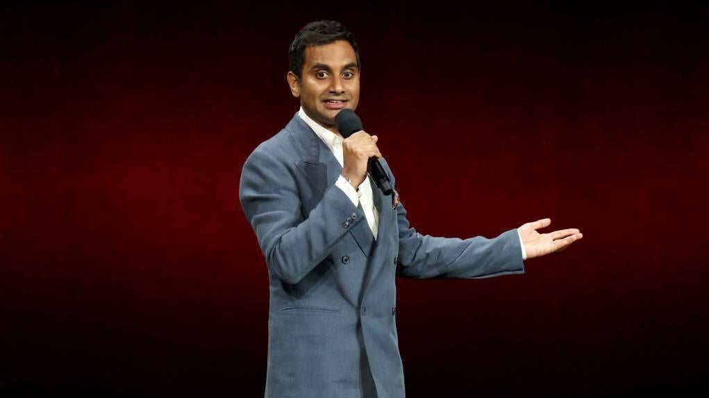 Aziz Ansari at CinemaCon.