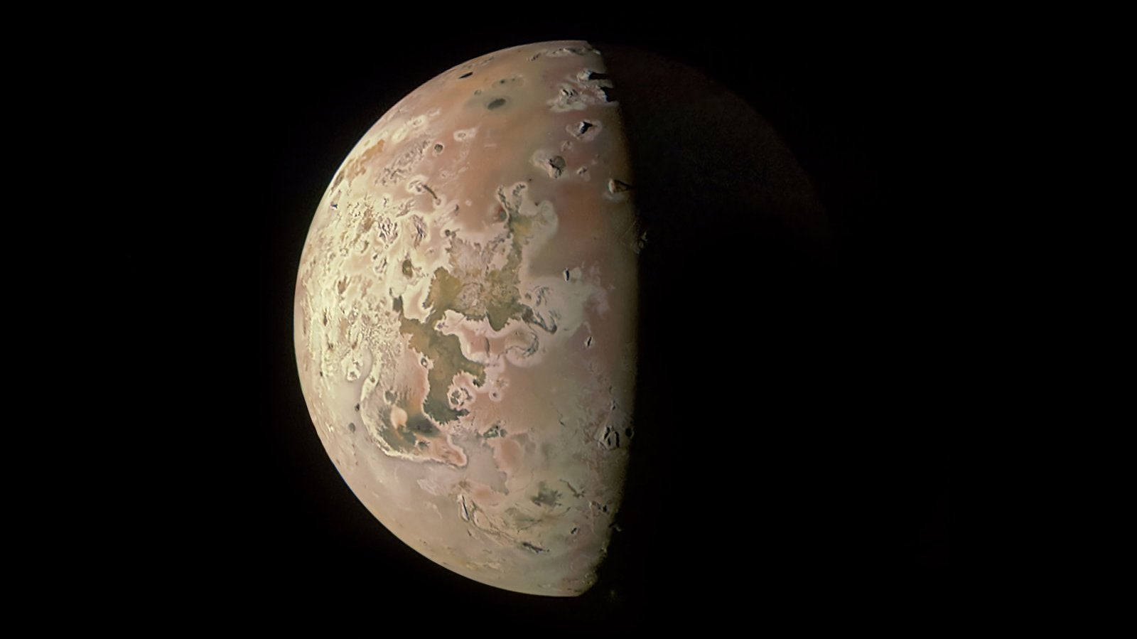 Io’s north polar region, as seen October 15, 2023.