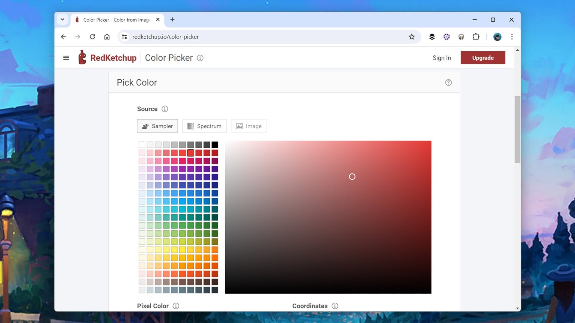 Screenshot: RedKetchup Color Picker