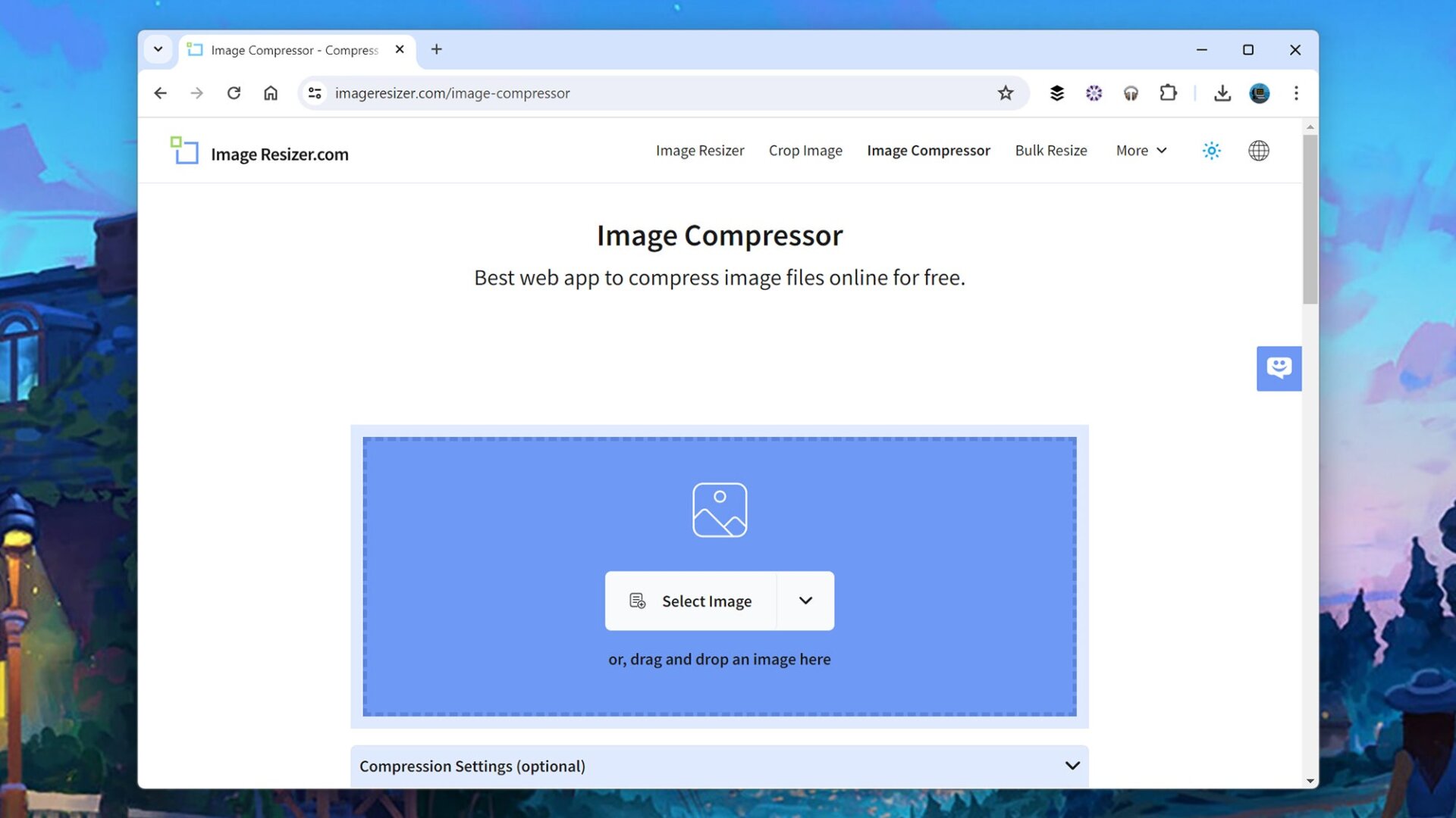 Screenshot: Image Compressor