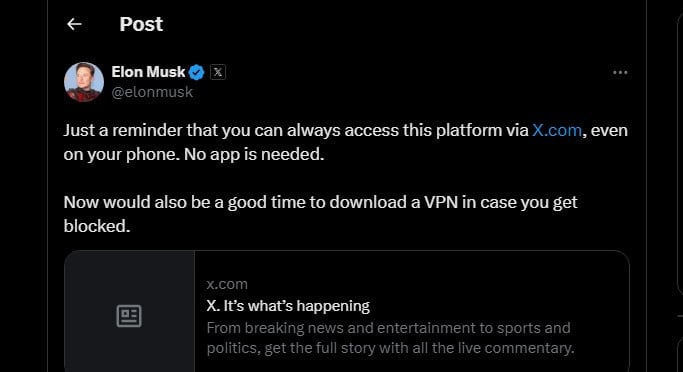 Elon Musk X Vpn