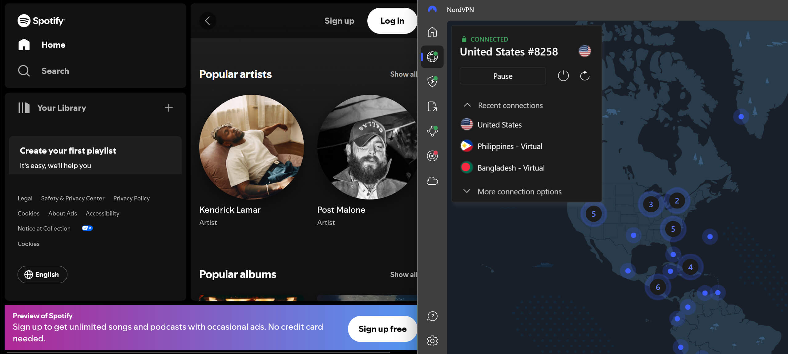 Unblock Spotify With NordVPN